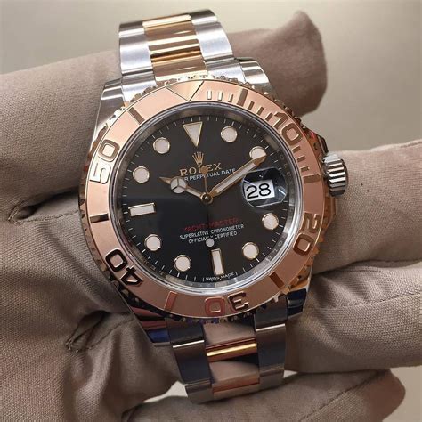 rolex yachtmaster steel and rose gold